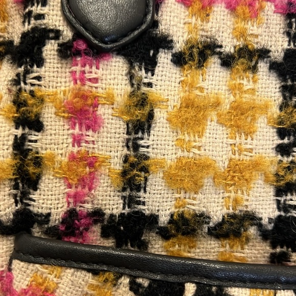 Coach Daisy Wool Tweed Plaid Emma Tote F25083 - Picture 10 of 12